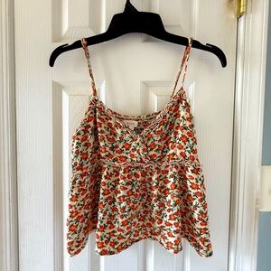 BE COOL Floral Babydoll Tank Top